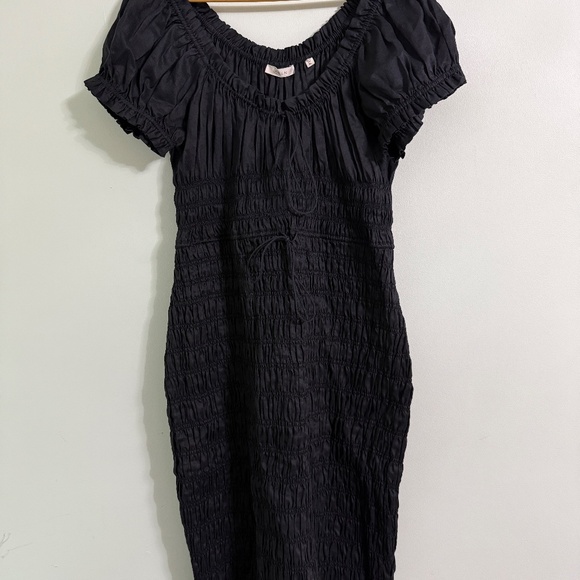 Doen Black Ruched Dress - Picture 2 of 7